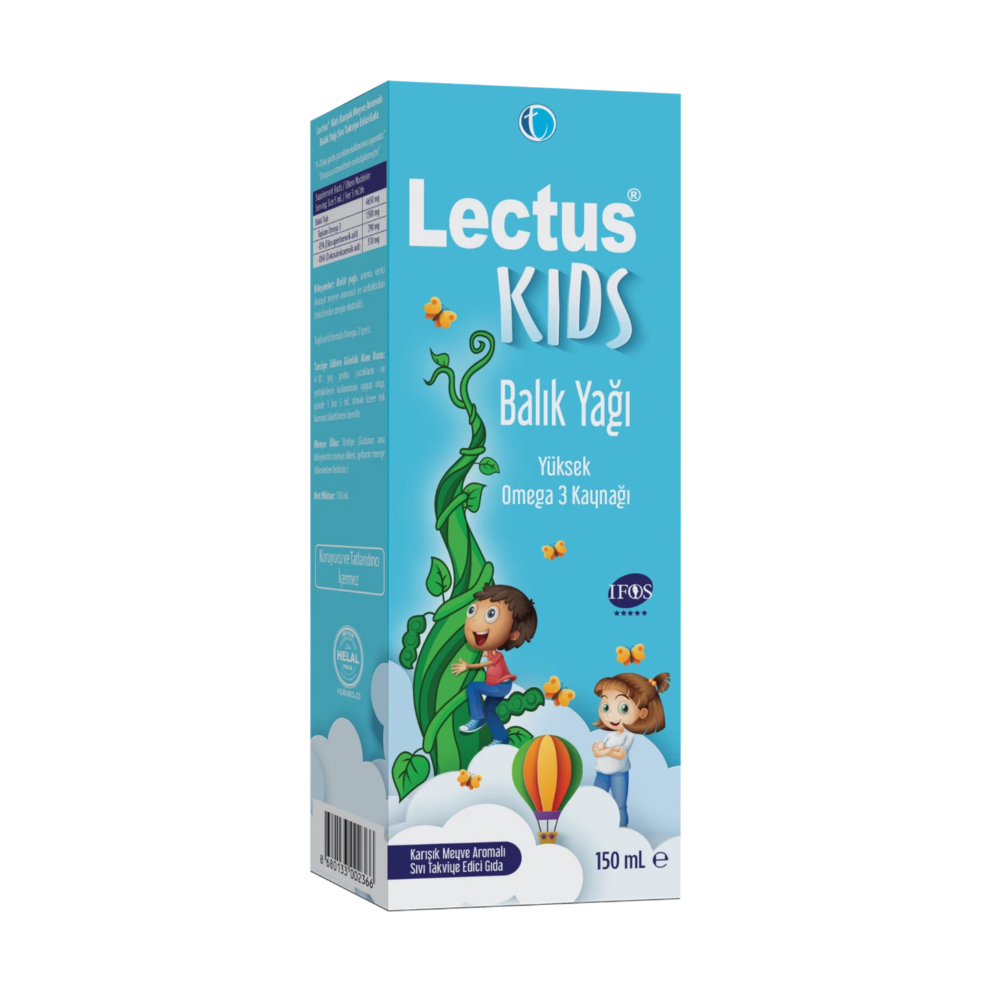 Tab İlaç Lectus Kids Balık Yağı Meyve Aromalı